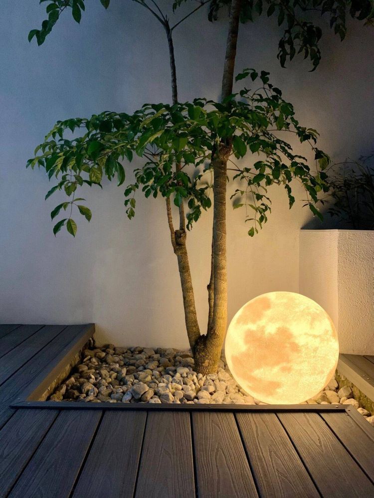 100平米現代風別墅花園植物搭配配置設計實景圖示-成都青望園林景觀設計公司-1