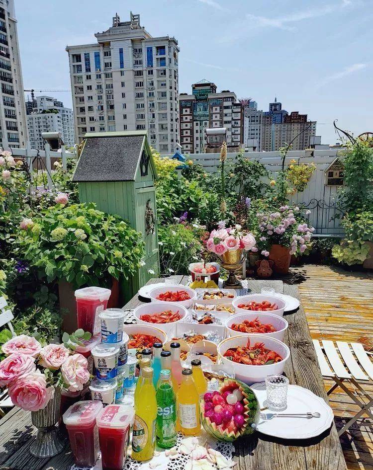 80平屋頂花園設計實景圖案例，效果非常理想-青望私家花園設計-1