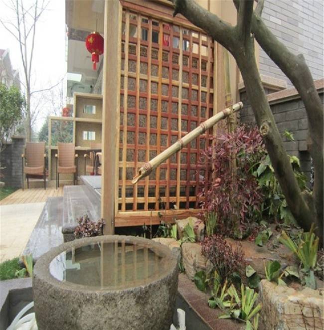 35平米的花園裝修設計效果圖實景圖-成都青望園林景觀設計公司-1